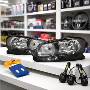 Juego Optica Gol Trend 2013 2014 2015 Simple H4 + Led T10 Ambos Lados