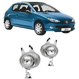 Juego Faros Auxiliares Antiniebla P/ Peugeot 206 Pata Larga Ambos Lados