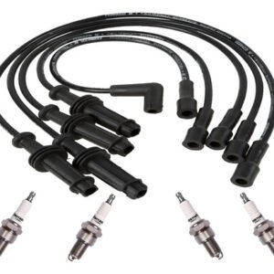 Kit Cables Superior + Bujias Ferrazzi 205 Xsi Xs 1.1 1.4 Negro
