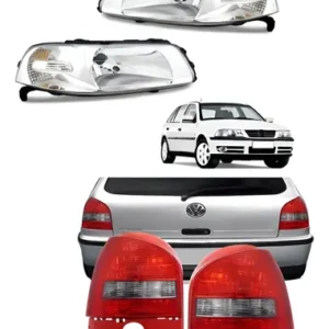 Juego X2 Opticas + Faros Traseros De Vw Gol G3 3ra Ambos Lados Estándar