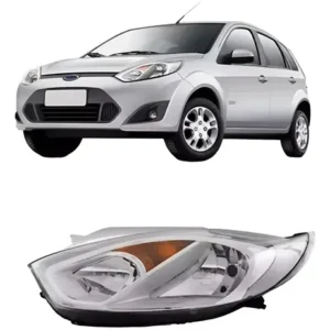 Optica Para Ford Fiesta Mk6 One 2008 A 2013 Fondo Cromado Izquierdo/conductor