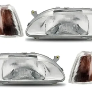 Kit Optica + Faro Giro (kit X4) Renault 19 Calidad Superior Ambos Lados