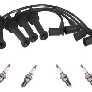 Kit Cables + Bujias Ferrazzi Fiesta Focus Ecosport 1.6 16v Negro
