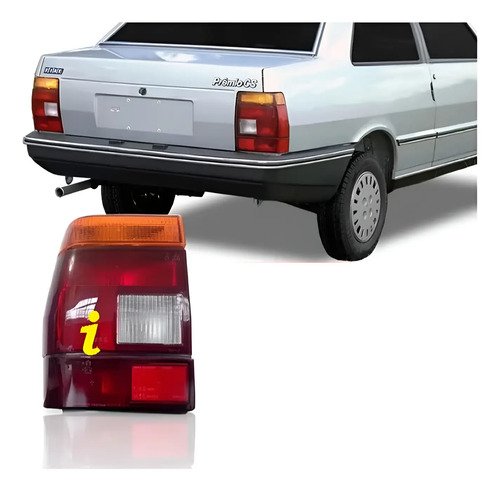 Faro Trasero Fiat Duna 88/92 Tricolor ( Acrílico )