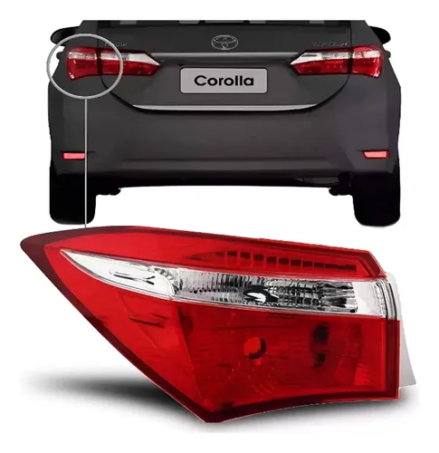 Faro Trasero Toyota Corolla 2014 A 2017 Con Led Exterior - foto 2