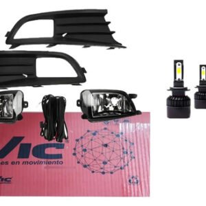 Kit Faros Auxiliares Gol Trend 2013 2014 2015 + Creled 6ta Cristal