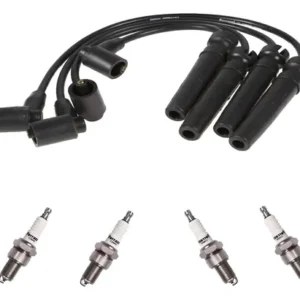 Kit Cables Superior + Bujias Ferrazzi Aveo 08 16 1.6 16v Negro