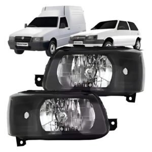 Juego Par De Optica Fiat Uno Fire Fondo Negro Ambos Lados