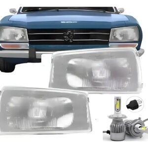 Juego De Opticas Peugeot 504 Srx 1991 1992 1993 94 1995 +led Ambos Lados
