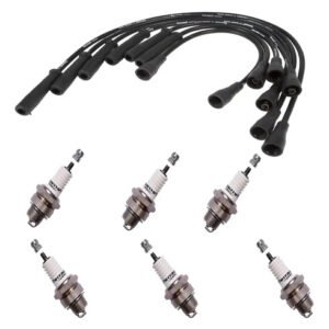 Kit Cables Basic + Bujias Ford Falcon F-100 3.6 Fairlane Negro