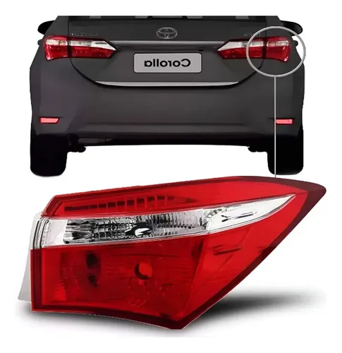 Faro Trasero Toyota Corolla 2014 A 2017 Con Led Exterior - foto 5