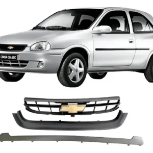 Parrilla Completa Con Insignia Corsa 4 Piezas Con Insignia ! Negro Mate