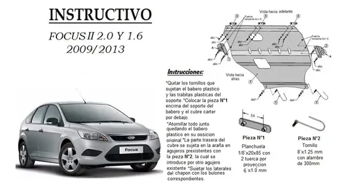 Chapon Cubre Carter Ford Focus Ii 2008 2009 2010 2011 2012 - foto 2