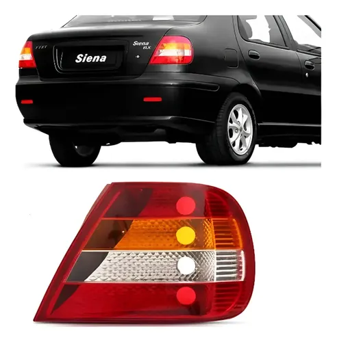 Faro Trasero Fiat Siena 2001 A 2005 Fase 1 Base Roja Derecho/pasajero - foto 2
