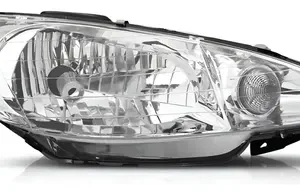 Optica Faro Delantero Peugeot 206 Vidrio Liso Para H4