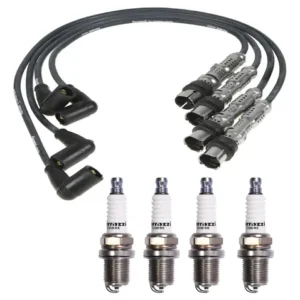 Kit Cables Ferrazzi Y Bujías Vw Gol Trend Fox Gol Power 1.6 Negro