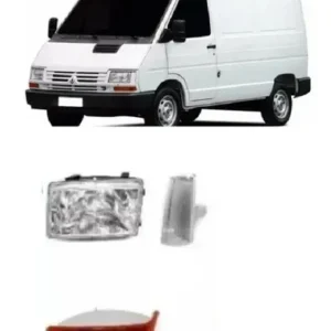 Combo Optica Faro Y Giro Trafic (x3)