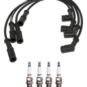 Kit Cables Ferrazzi Y Bujías Uno Fire Palio F2 Punto 1.4 8v Negro