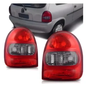 Juego De Faros Chevrolet Corsa Classic 3 Ptas Oferta Kit X2 Ambos Lados Rojo