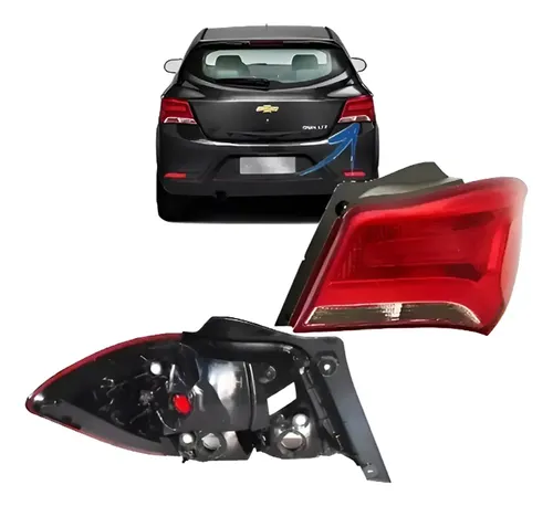 Faro Trasero Onix Active 2016 2017 2018 2019 5 Puertas Derecho/pasajero Rojo - foto 2