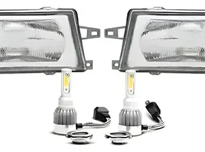 Juego Optica Fiat Duna 1992 1993 1994 1995 2004 Con Cree Led Ambos Lados