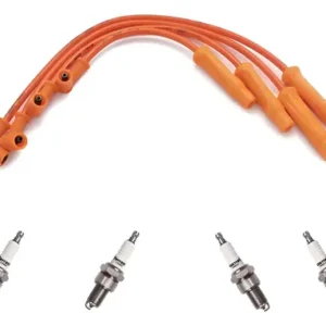 Kit Cable + Bujias Ferrazzi Fiat Uno Fire Palio Siena F2 Naranja