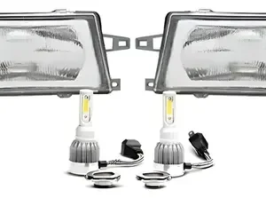 Juego Optica Fiat Uno 1992 1993 1994 1995 2004 Con Cree Led Ambos Lados