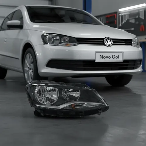 Optica Volkswagen Gol G6 Trend / Voyage 2013 A 2015 Con Luz Auxiliar Biparabola
