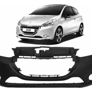 Paragolpe Delantero Para Peugeot 208 2013 2014 2015 Negro