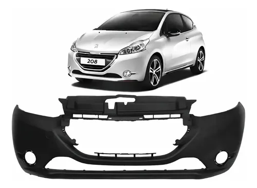 Paragolpe Delantero Para Peugeot 208 2013 2014 2015 Negro